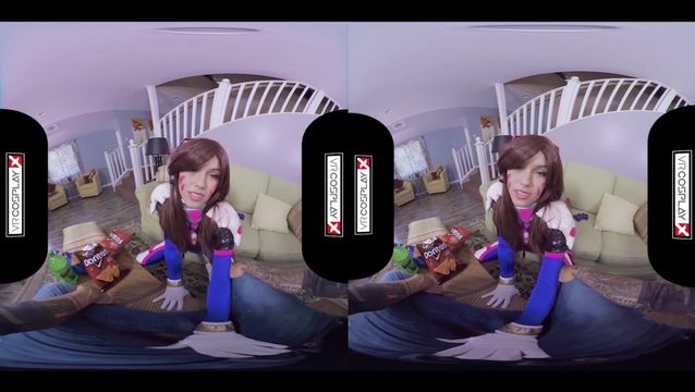 Overwatch Dva XXX Cosplay Gamer Girl Pussy Pounding in VR